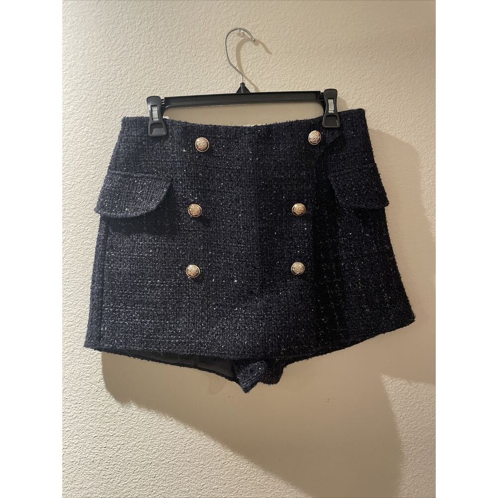 j.inc, black sparkly skort, size L